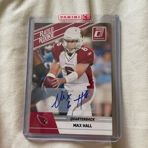 NEW Panini Donruss Rated Rookie Card - Red and White autographed
